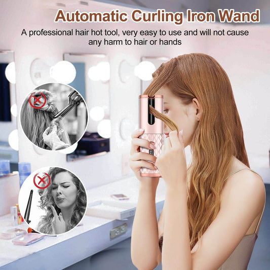 The Mirage Automatic Curling Wand - Effortless, Tangle-Free Curls - Versatile Hope