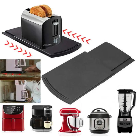 The GlideShelf - Under-Cabinet Appliance Tray with Smooth-Glide Wheels