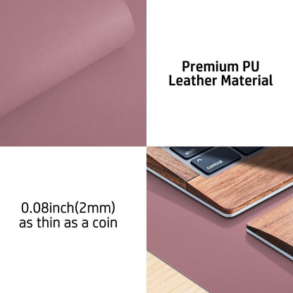 The Studio Mat - Luxe Leather Desk Protector in Blush Pink - Versatile Hope