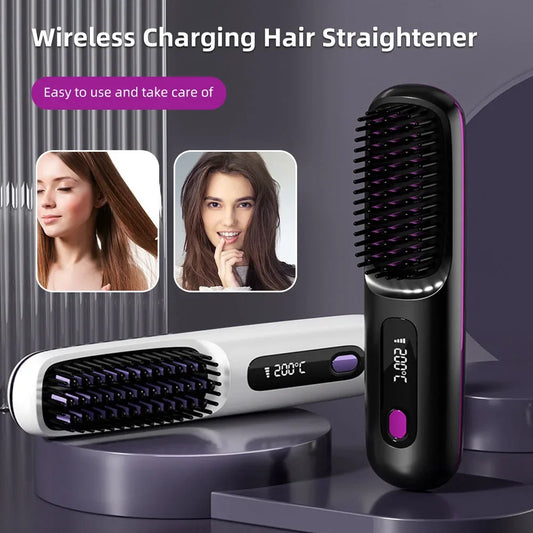 The GlideSmooth Brush - Cordless Straightening & Detangling Brush