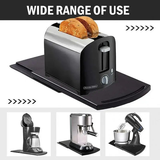 The GlideShelf - Under-Cabinet Appliance Tray with Smooth-Glide Wheels
